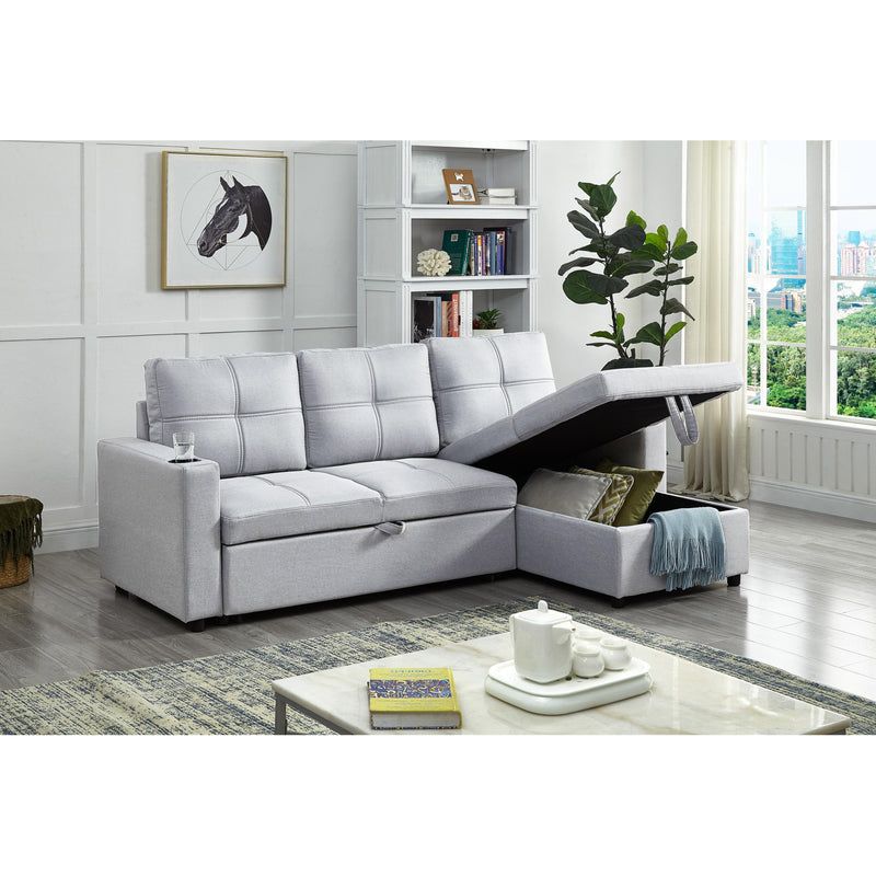 IFDC Fabric Sleeper Sectional IF-9020 IMAGE 4