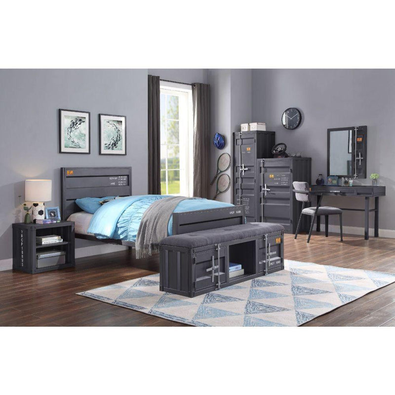 Acme Furniture Cargo 35924 Vanity Desk - Gunmetal IMAGE 7
