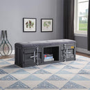 Acme Furniture Cargo 35927 Storage Bench - Gunmetal IMAGE 1