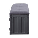 Acme Furniture Cargo 35927 Storage Bench - Gunmetal IMAGE 4