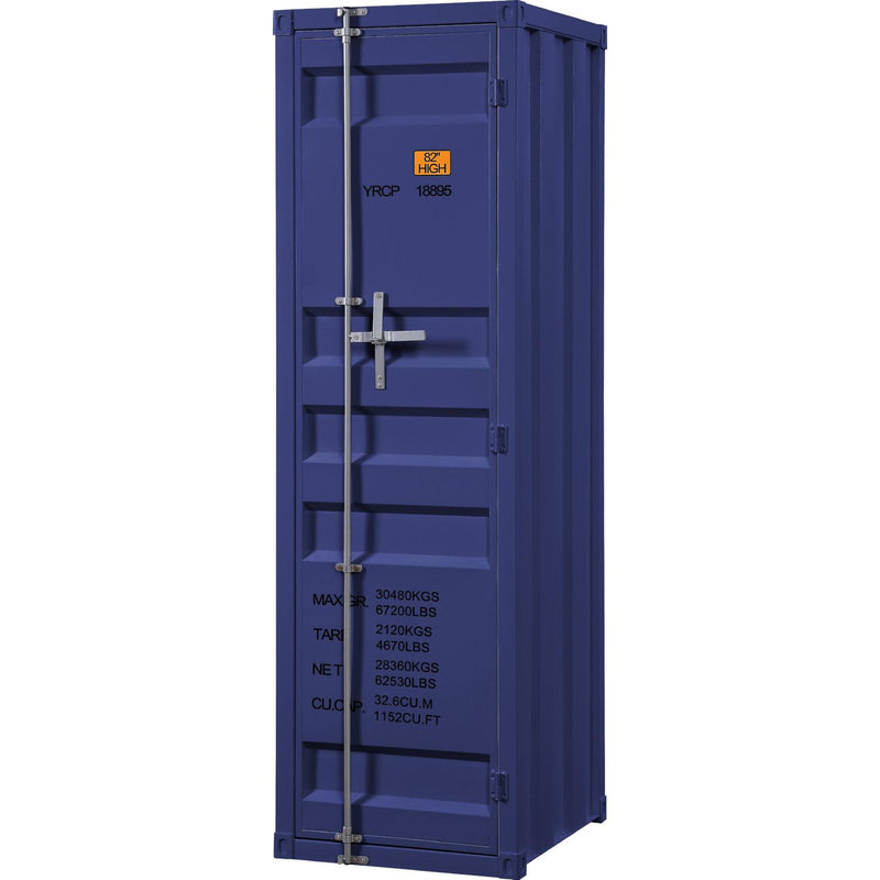 Acme Furniture Cargo 35941 Wardrobe (Single Door) - Blue IMAGE 2