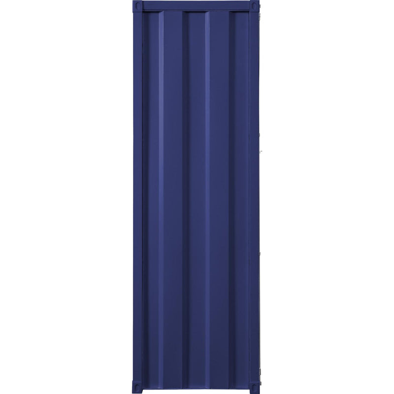 Acme Furniture Cargo 35941 Wardrobe (Single Door) - Blue IMAGE 4