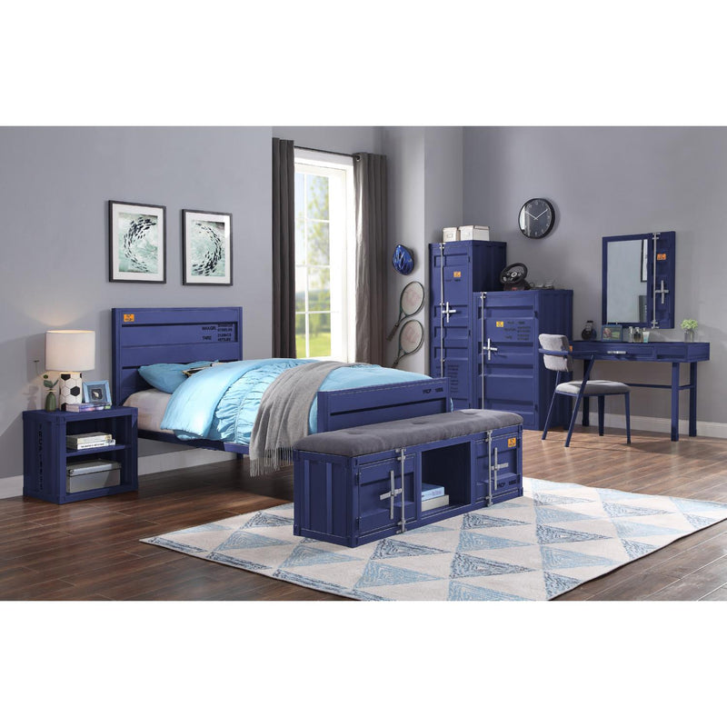 Acme Furniture Cargo 35941 Wardrobe (Single Door) - Blue IMAGE 6