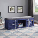 Acme Furniture Cargo 35942 Storage Bench - Blue IMAGE 1