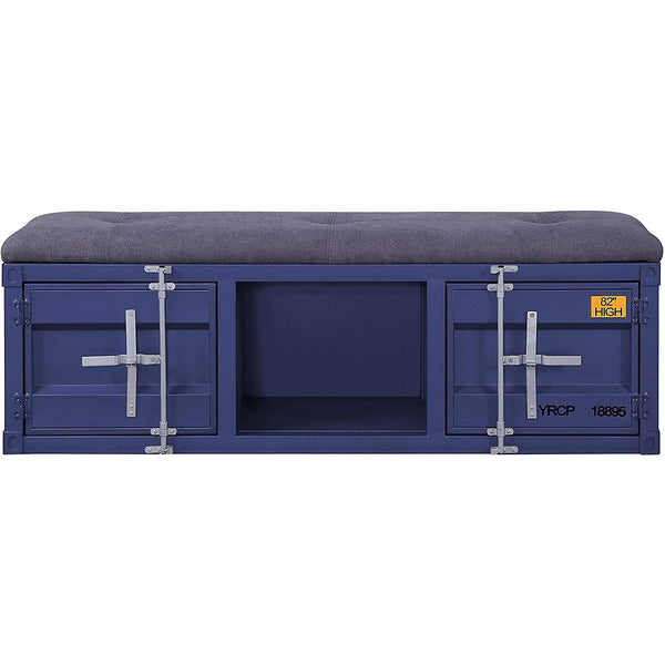 Acme Furniture Cargo 35942 Storage Bench - Blue IMAGE 1