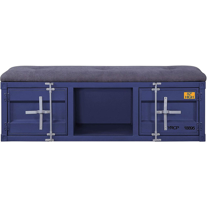 Acme Furniture Cargo 35942 Storage Bench - Blue IMAGE 1