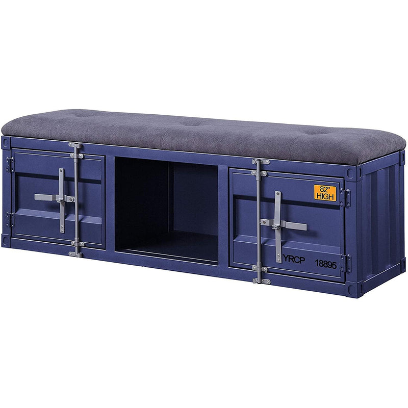 Acme Furniture Cargo 35942 Storage Bench - Blue IMAGE 2