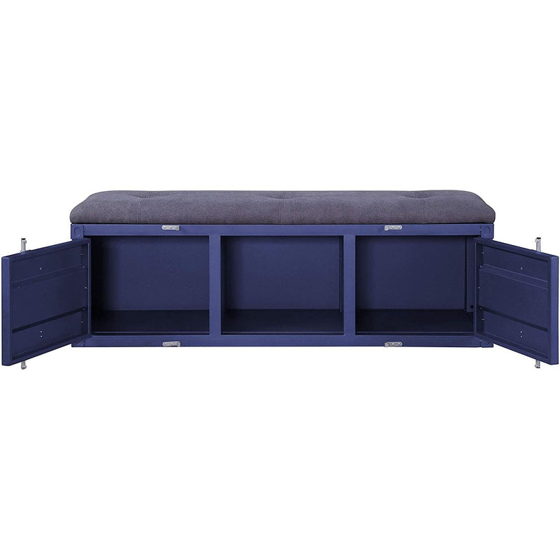 Acme Furniture Cargo 35942 Storage Bench - Blue IMAGE 3