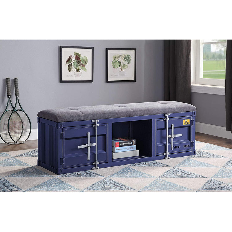 Acme Furniture Cargo 35942 Storage Bench - Blue IMAGE 5