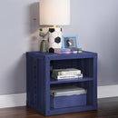 Acme Furniture Cargo 35937 Nightstand with USB Port - Blue IMAGE 1