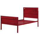Acme Furniture Cargo 35950T Twin Bed - Red IMAGE 2