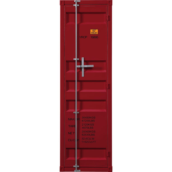 Acme Furniture Cargo 35955 Wardrobe (Single Door) - Red IMAGE 1