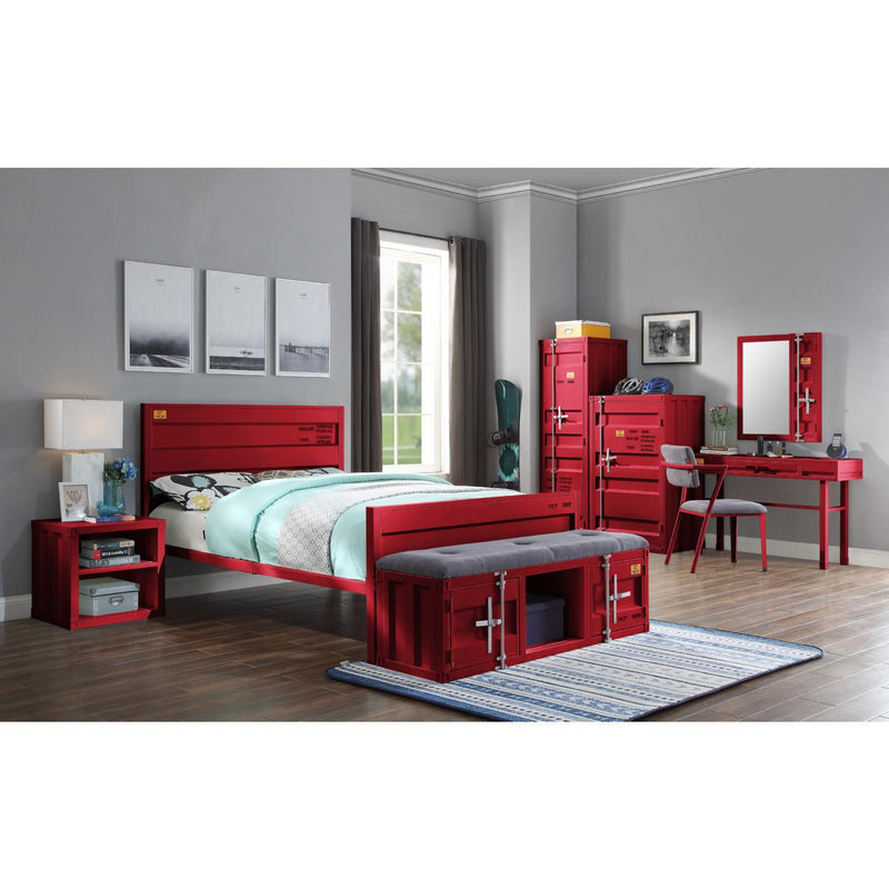 Acme Furniture Cargo 35955 Wardrobe (Single Door) - Red IMAGE 5
