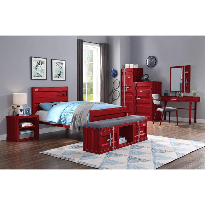 Acme Furniture Cargo 35955 Wardrobe (Single Door) - Red IMAGE 6