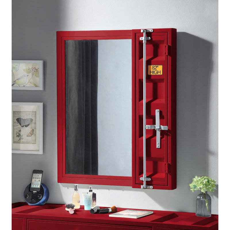 Acme Furniture Cargo 35952 Vanity Mirror - Red IMAGE 3