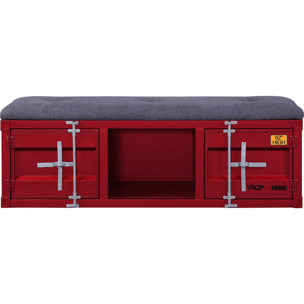 Acme Furniture Cargo 35956 Storage Bench - Red IMAGE 1