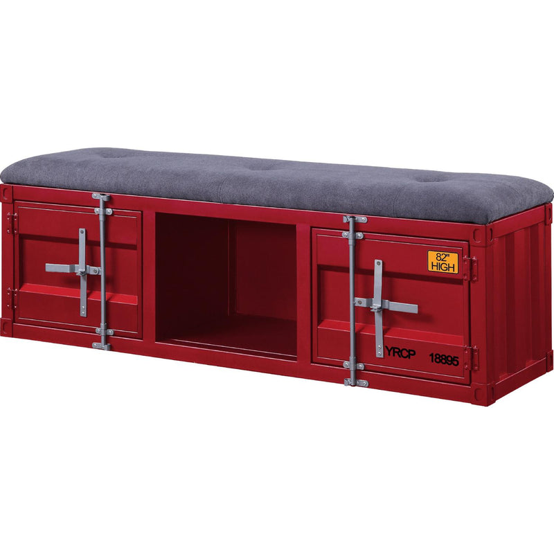 Acme Furniture Cargo 35956 Storage Bench - Red IMAGE 2