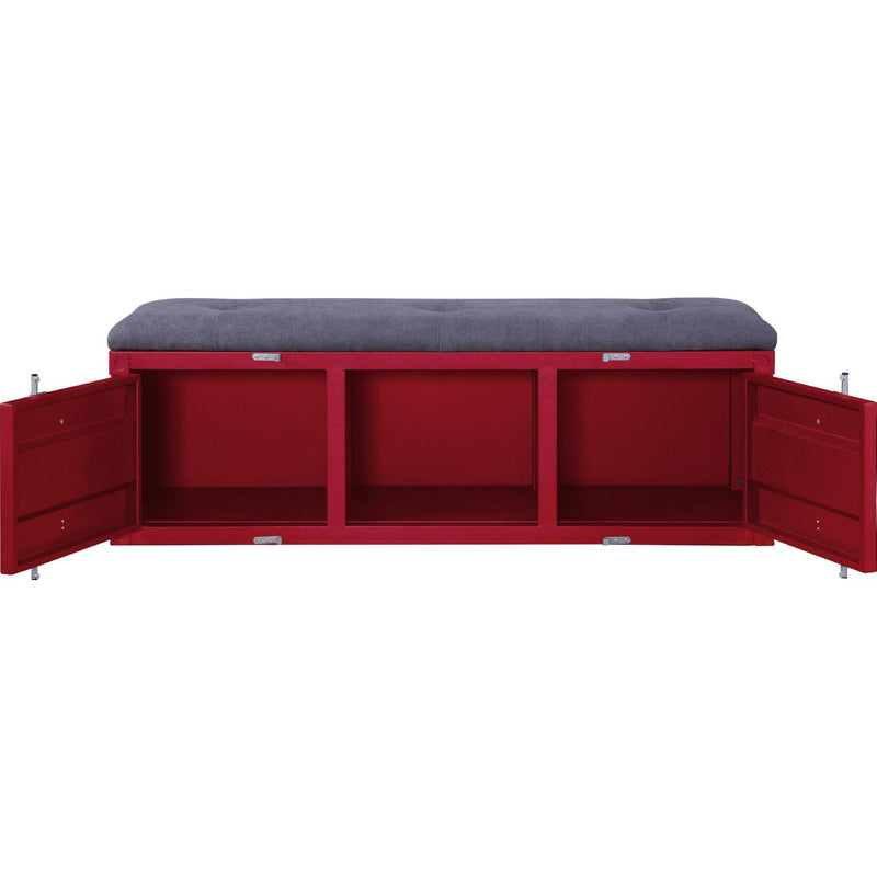 Acme Furniture Cargo 35956 Storage Bench - Red IMAGE 3
