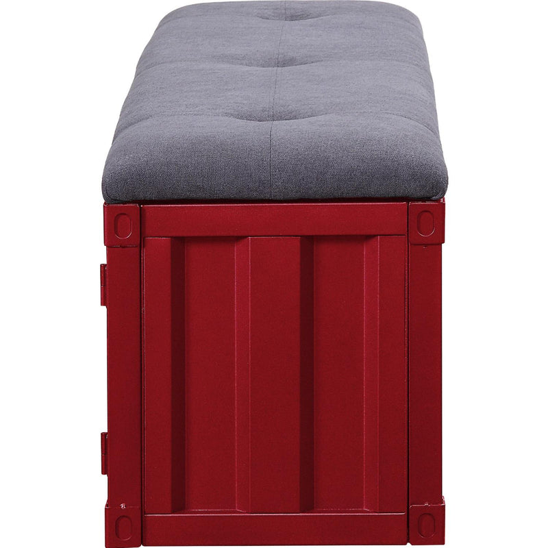 Acme Furniture Cargo 35956 Storage Bench - Red IMAGE 4