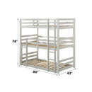 Acme Furniture Ronnie 37420 Triple Twin Bunk Bed IMAGE 4