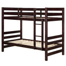 Acme Furniture Ronnie 37775 Twin Over Twin Bunk Bed - Espresso IMAGE 2