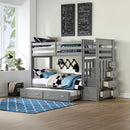 Acme Furniture Allentown 37870 Twin Over Twin Bunk Bed iwth Trundle & Storage IMAGE 1