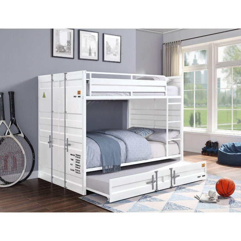 Acme Furniture Cargo 37885 Full Over Full Bunk Bed - White IMAGE 3