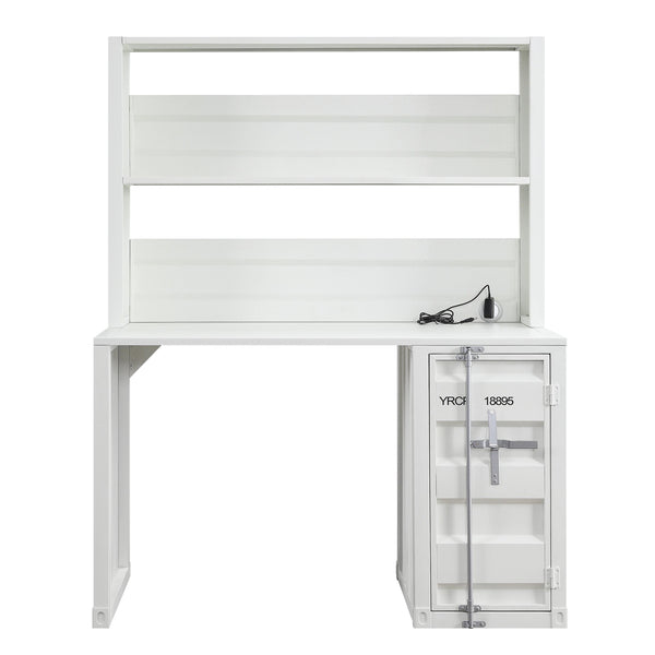 Acme Furniture Cargo 37887 Desk & Hutch - White IMAGE 1
