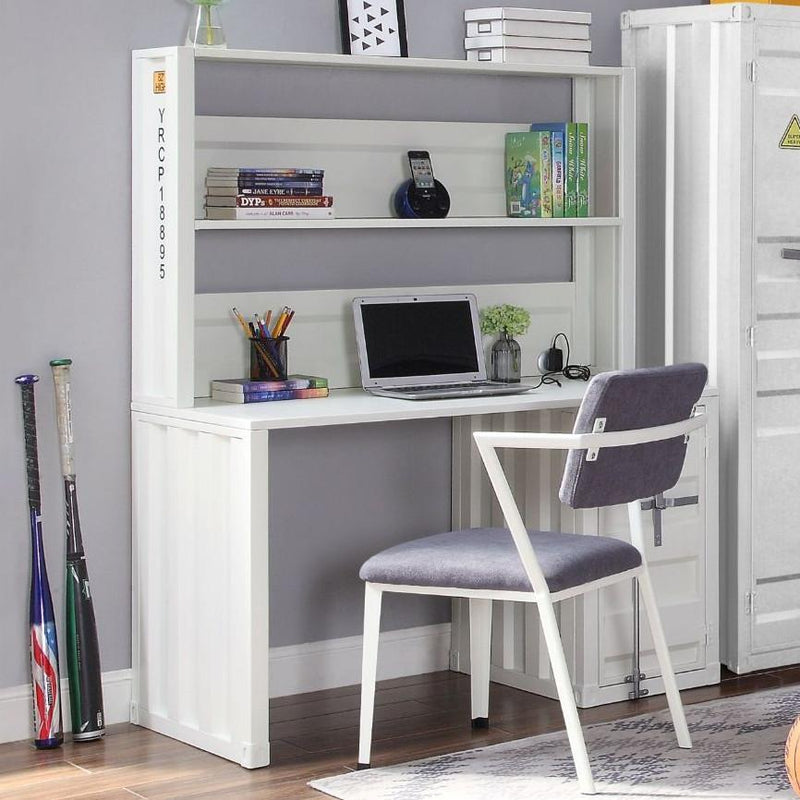 Acme Furniture Cargo 37887 Desk & Hutch - White IMAGE 5