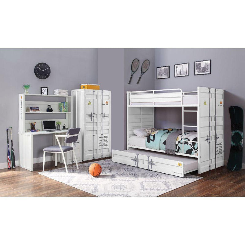 Acme Furniture Cargo 37889 Wardrobe (Double Door) - White IMAGE 6