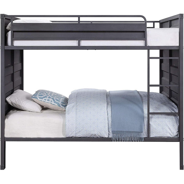 Acme Furniture Cargo 37895 Full Over Full Bunk Bed - Gunmetal IMAGE 1