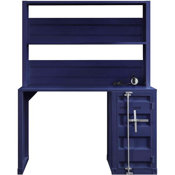 Acme Furniture Cargo 37907 Desk & Hutch - Blue IMAGE 1