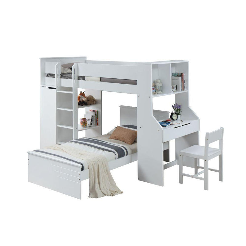 Acme Furniture Ragna 38060 Loft Bed - White IMAGE 4