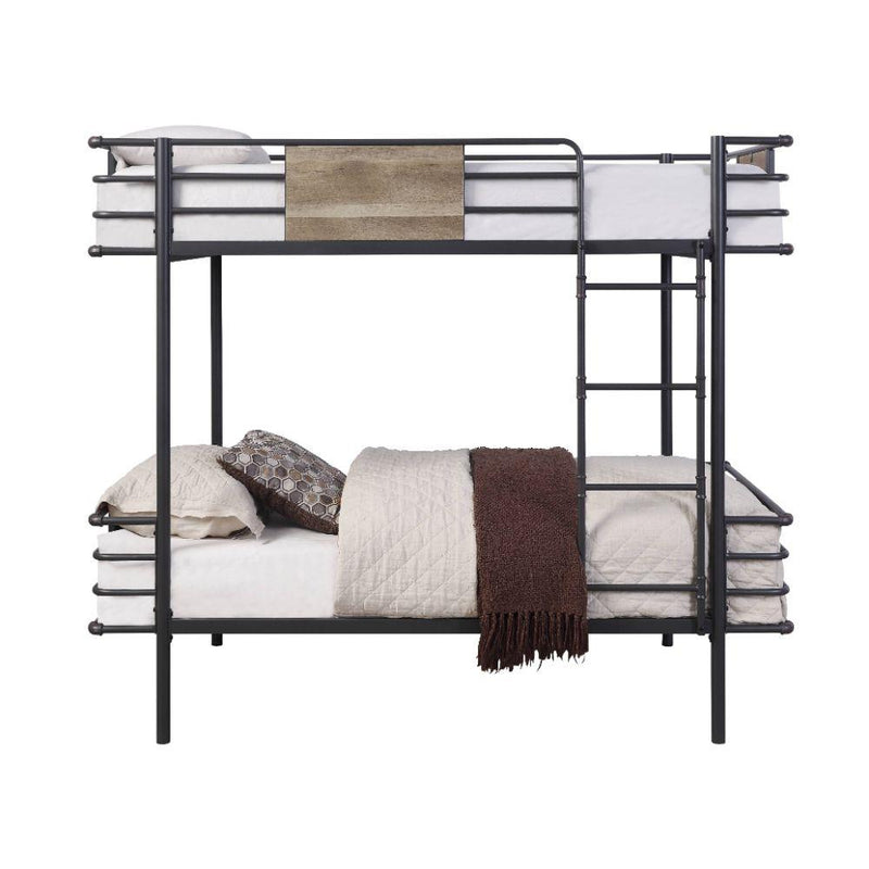 Acme Furniture Deliz 38130 Twin Over Twin Bunk Bed IMAGE 2