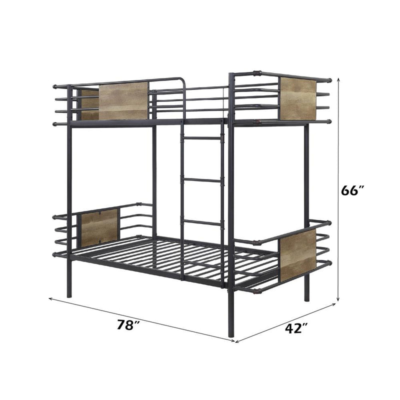 Acme Furniture Deliz 38130 Twin/Twin Bunk Bed IMAGE 4