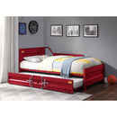 Acme Furniture Cargo 39895 Twin Daybed & Trundle - Red IMAGE 2