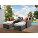 Acme Furniture Salena 45010 Patio Sectional & 2 Ottomans IMAGE 2