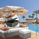 Acme Furniture Salena 45015 Patio Sofa with 2 Pillows & Ottoman IMAGE 13