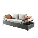 Acme Furniture Salena 45015 Patio Sofa & 2 Ottomans IMAGE 4