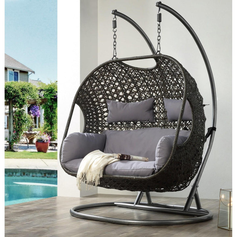 Acme Furniture Vasta 45084 Patio Swing Chair with Stand IMAGE 4