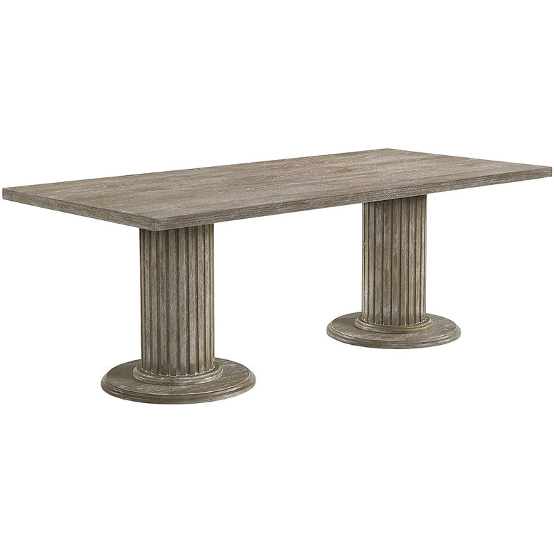 Acme Furniture Gabrian Dining Table with Pedestal Base 60170 IMAGE 2