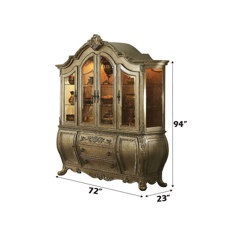 Acme Furniture Ragenardus 61294 Buffet & Hutch IMAGE 4