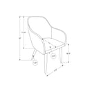 Monarch I 1191 Dining Chair - Black/Chrome IMAGE 11
