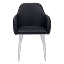 Monarch I 1191 Dining Chair - Black/Chrome IMAGE 2