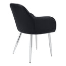 Monarch I 1191 Dining Chair - Black/Chrome IMAGE 3
