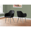Monarch I 1191 Dining Chair - Black/Chrome IMAGE 9