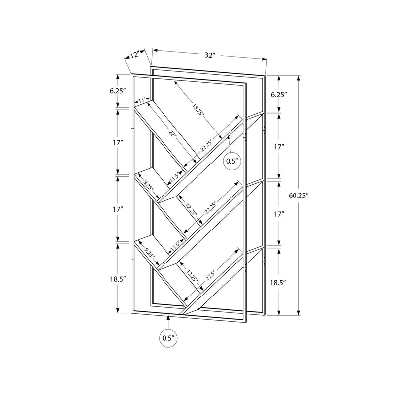 Monarch Bookcases 5+ Shelves I 2200 IMAGE 11