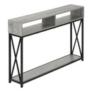 Monarch I 3572 Hall Table - Grey/Black IMAGE 1