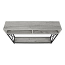 Monarch I 3572 Hall Table - Grey/Black IMAGE 5