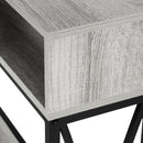 Monarch I 3572 Hall Table - Grey/Black IMAGE 7
